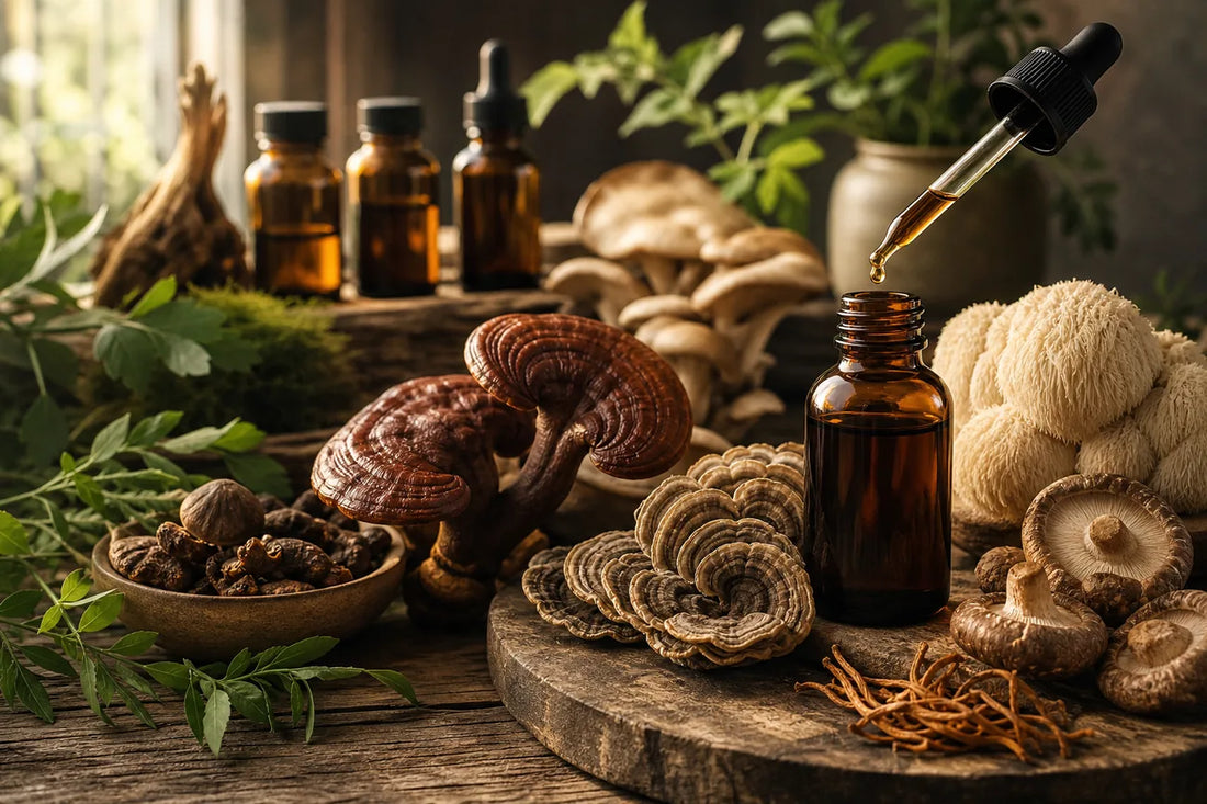 Photographie de Top extraits liquides de champignons