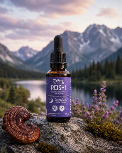 Gouttes d'Extrait de Reishi | Équivalent à 6 660 mg de Reishi