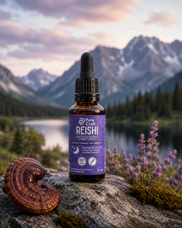 Gouttes d'Extrait de Reishi | Équivalent à 6 660 mg de Reishi